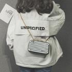Box Crossbody Bag Silver - One Size