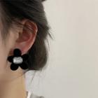 Flocking Flower Rhinestone Earring
