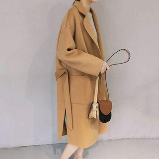 Tie-waist Loose-fit Coat