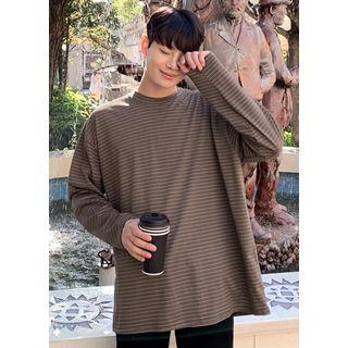 Round-neck Boxy Striped T-shirt