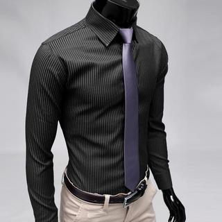 Long-sleeve Pinstripe Shirt