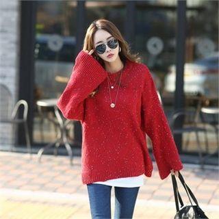 Textured Melange Sweater