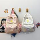 Crown Embroidered Iridescent Backpack