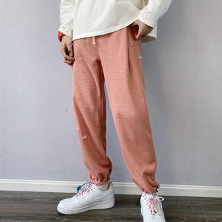 Lettering Tag Harem Pants