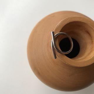 Plain Open Ring K646 - Silver - One Size