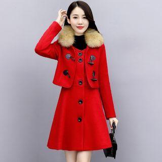 Set: Toggle Cropped Jacket + Sleeveless Dress