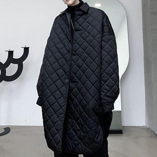 Argyle Padded Long Parka