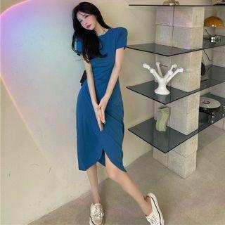 Slim-fit Slited Midi Dress