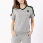 Set: Two-tone Short-sleeve T-shirt + Sweatpants