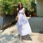 Smocked-waist Frill-trim Sundress