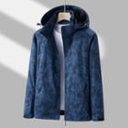 Couple Matching Print Hooded Zip-up Windbreaker (various Designs)