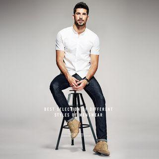 Patchwork Short-sleeved Shirt