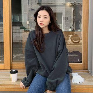 Band-trim Oversize Sweatshirt