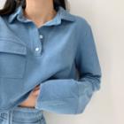 Cropped Polo Pullover