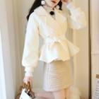 Ribbon-waist Coat