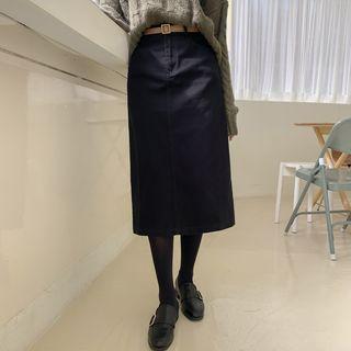 H-line Long Skirt & Belt