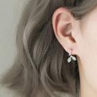 925 Sterling Silver Leaf Earring X719 - Earrings - One Size