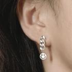Smile Face Drop Earring Smiley Face - One Size