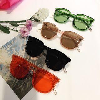 Transparent Retro Round Sunglasses