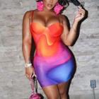 Spaghetti Strap Gradient Dress