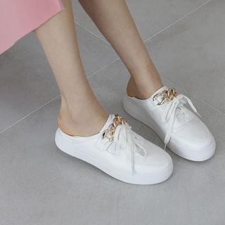 Chain-detail Platform Sneakers
