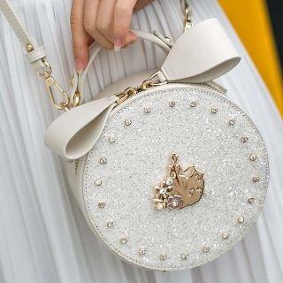 Embellished Circle Shape Cross Bag