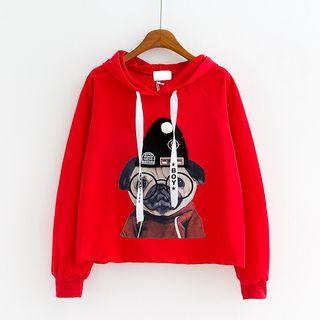 Dog Applique Hoodie