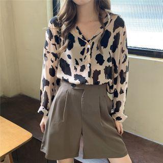 Long Sleeve Shirt / Wide Leg Shorts