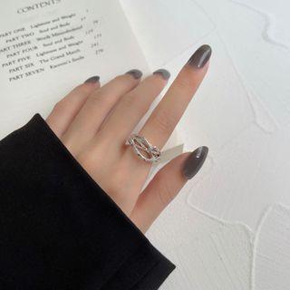 Thorn Layered Ring Suitable For 13-15 - 1 Pc - Silver - No.14