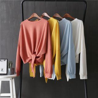 Front-tie Knit Top
