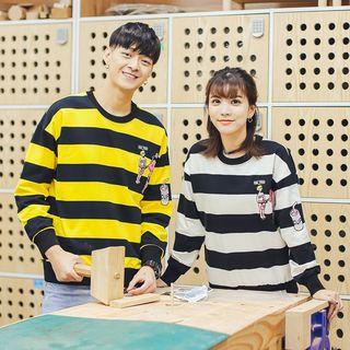 Striped Couple Matching Pullover