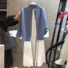 Back Slit Sweater / Long-sleeve Shirtdress