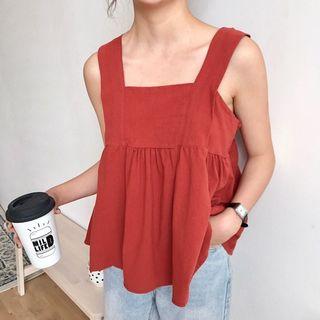 Ruched Sleeveless Top