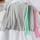 Colorblock Long-sleeve T-shirt