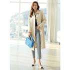 Hidden-button Pocket-side Mac Coat