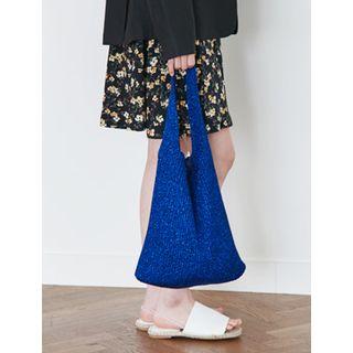 Glittered Knit Tote