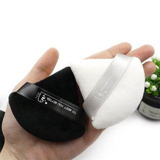 Set Of 2: Powder Puff 2pcs - Black & White - One Size