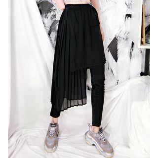 Mock Two Piece Midi Skort