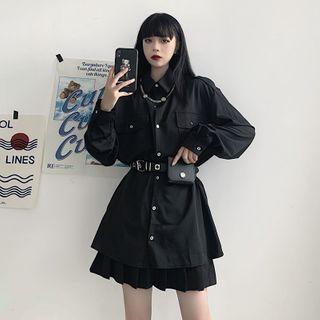 Front Pocket Button-down Shirt / Waist Bag