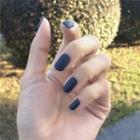 Matte Faux Nail Tips 490 - Blue - One Size