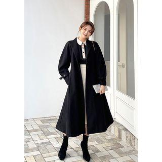 A-line Long Coat & Sash