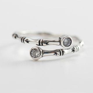 925 Sterling Silver Bamboo Ring S925 - One Size