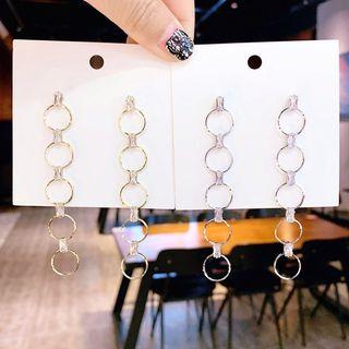 Metal Circle Drop Earring