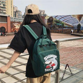 Cartoon Printed Nylon Backpack
