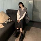Cable Knit Vest / T-shirt