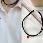 Heart Dangle Layered Choker