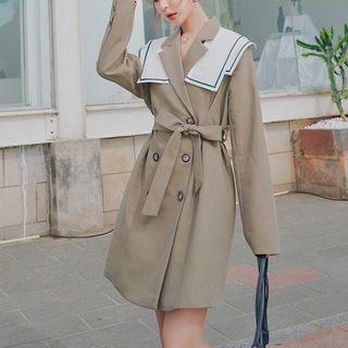 Sailor Collar Mini A-line Blazer Dress