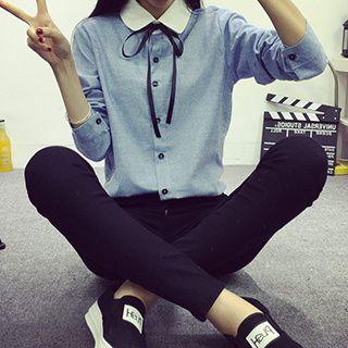 Peter-pan Ribbon Blouse