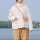 Ruffle Padded Sweatshirt