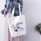 Lettering Tote Bag Mountain Print - White - One Size